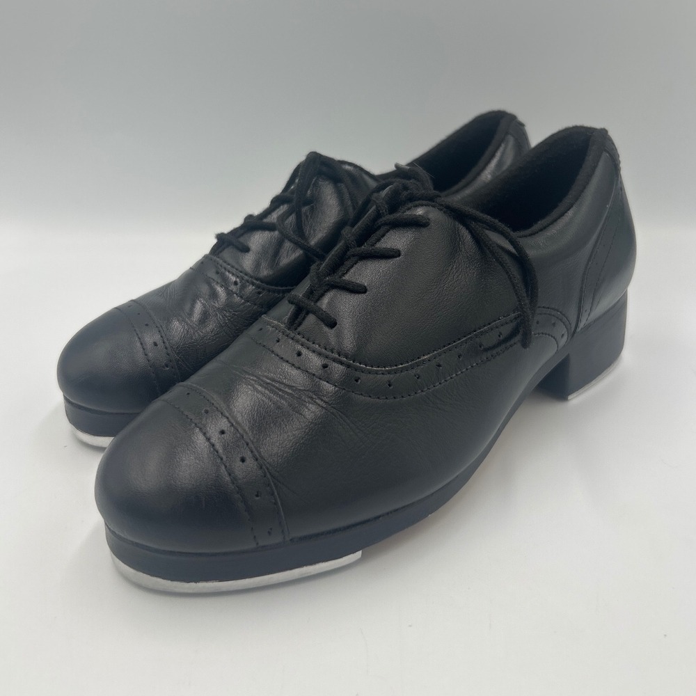 Bloch Jason Samuels Smith Professional Tap Shoes Black Leather Women's Size 8
